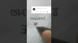 DHEERAJ name logo 💥 || comment your name #shorts #shortsvedio #viralshorts #youtubeshorts