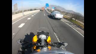 Ruta 68 en moto (KLR 650). Costanera Norte (Santiago) a La Pólvora (Valparaíso). 21jul21. Completa.