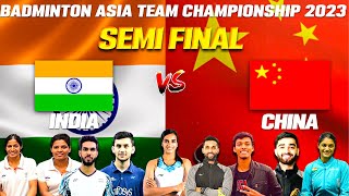 LIVE- PV SINDHU VS GAO FJ| BADMINTON ASIA MIXED CHAMPIONSHIP 2023 | INDIA VS CHINA | SEMI-FINAL