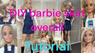 DIY barbie skirt overall (tutorial) #barbie