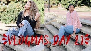 vlogmas day 21 | behind the scenes of our photoshoot