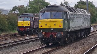 Unexpected 47815 arriving into Newark yesterday. with 57012 in the sidings