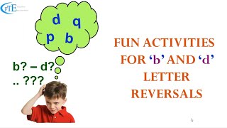 11 Super Fun Activities for 'b' and 'd' letter reversals