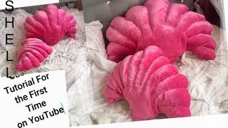 DIY Mermaid Shell Cushion Tutorial 2020.DIY Luxury Cushions for Home Decor  Ideas.