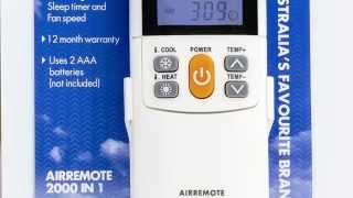 Appliance Pro Air Conditioning Universal Remote Control Instructions using auto detect function.