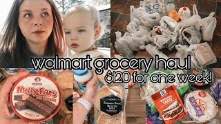 Walmart Grocery Haul || LOW BUDGET $120 Grocery Haul || Saving Money on Groceries 2022