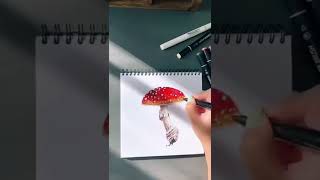 How to draw a mushroom. Speedpaint. SKETCHMARKER