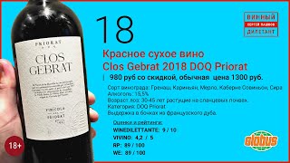 Какое хорошее вино купить в магазине? Испанское красное вино Сlos Gebrat Priorat  | Винный дилетант