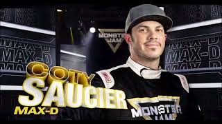 Coty Saucier Max-D Monster Jam Theme Song w/Driver Card 2024