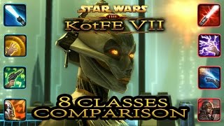 KotFE 7: all 8 classes comparison (meet Scorpio)