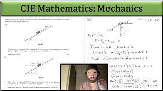 Exam Hack | CIE A-Level Maths | Mechanics | Forces - Incline Question