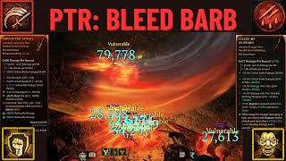 Diablo 4 - Season 4 PTR Bleed Barbarian Pit Tier 60 Issues