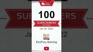 ExoFury Gaming Channel Subscribers Evolution #Shorts