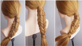 An easy idea to make a wonderful braid of four strands, a beautiful and distinctive hairstyle.