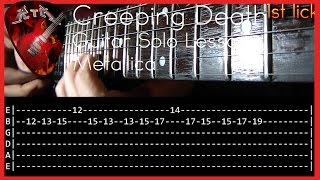 Creeping Death Guitar Solo Lesson - Metallica (with tabs)