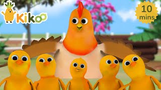 Five Little Ducks (Chicks) + MORE Songs & Rhymes for Kids | @KikooClub