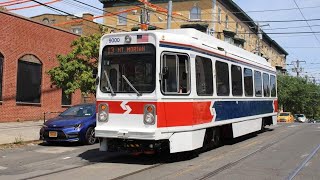 Friends of Philly Trolly Charter with Repainted SEPTA Kawasaki LRV #9000