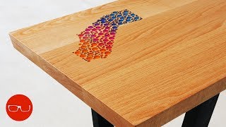 Epoxy Inlay Coffee Table - "The California Table"