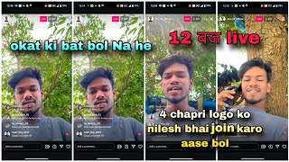 😱 nilesh bhai ने बोल ओकत की bat bolni he live join karo 4 chapri logo kk music group full dhamaka 💥