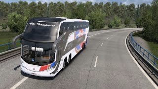 Euro Truck Simulator 2: Double Decker Super Comfortable Bus Passenger Transport Gameplay