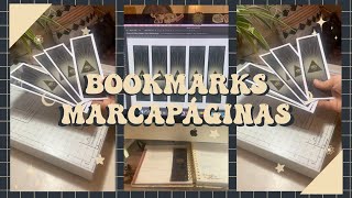 ☾ Artist's daily life ☽ Cómo hago mis marcapáginas, separadores de libros hechos a mano / tercer ojo