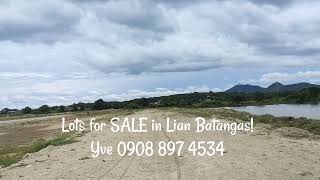 Lots for SALE in Lian Batangas! with mountain view, near the lagoon and with Beach access.