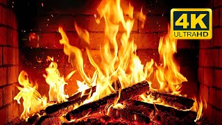 🔥 Cozy Fireplace 4K (12 HOURS). Fireplace with Crackling Fire Sounds. Crackling Fireplace 4K