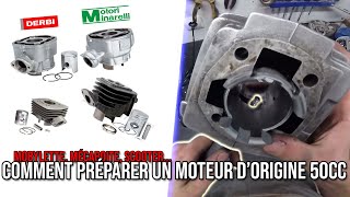 COMMENT PRÉPARER SON MOTEUR D'ORIGINE 50CC (mobylette, mécaboite, scooter...)