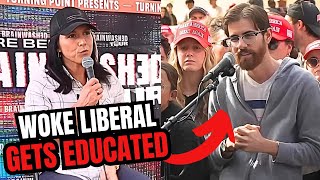 Tulsi Gabbard and Charlie Kirk EDUCATE Woke College Liberal On Voter ID Requirements!