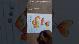 Fish Oddly Satisfying Coloring #shorts #fish #satisfying #color #coloring #art #youtubeshorts