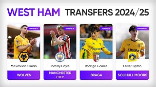 West Ham Confirmed Summer Transfers 2024 | Premier League