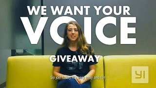 Giveaway time! WE WANT YOUR VOICE #YICamera