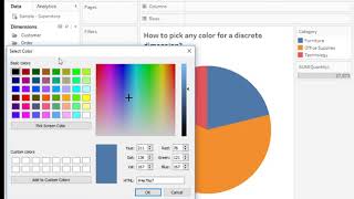 Pick any color for a discrete dimension #TableauMiniTutorial