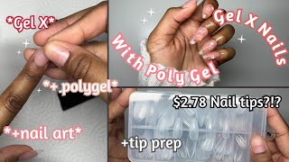 HOW to do GEL X with POLYGEL | EASY Polygel GEL X Tutorial