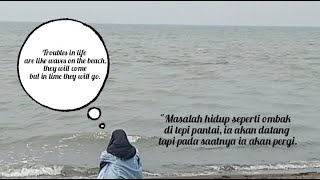 Pantai yang indah | caption