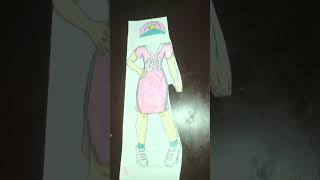 Cute Anime Style Paper Doll Outfit 1 of 3 #drawing #paperdollcraft #animegirl