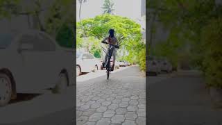 വീണതല്ല 😇 || cycle wheeling 😄