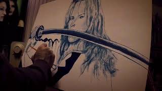 How To Free Hand Paint Kill Bill (Uma Thurman)