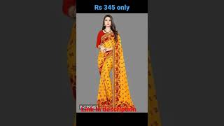 Multicolored Georgette Printed Sarees with Blouse piece