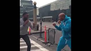 Anderson Silva & Jon Jones Sparring