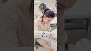 Minal Khan stiching suits for doctors safety during lockdown