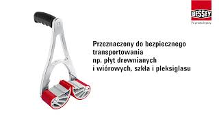 BESSEY Uchwyt do przenoszenia płyt i paneli KFP  PL