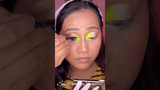 Neon Eyes #neon #lipstick #eyemakeup #shortvideo #fyp #foryoupage #nybae #navratri #cutcrease