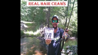 Ned Rig Fishing With REAL Hair Craws From Rabid Baits!