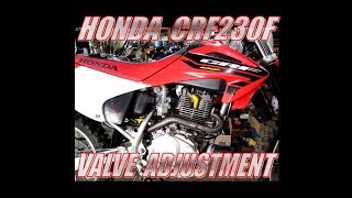 Honda CRF230F Valve Adjustment