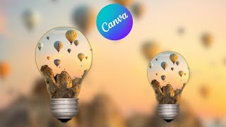 Make a Transparent Light Bulb Photo in Canva! Canva Tricks/Hacks