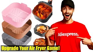 21CM Silicone Air Fryer Liner Basket - Heat Resistant  Reusable | AirFryers Oven