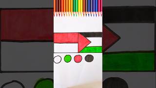 Wrong ❌😭 Israel 🇮🇱 VS Right Palestine 🇵🇸 support countries flag drawing#palestine#shorts