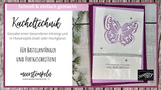 ⚓️ Kacheltechnik / Fliesenoptik - wie du eine schöne Hintergrundgestaltung zauberst - Stampin'Up!