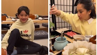 Mama Gigi dan Rafathar Dinner Time Di Jepang